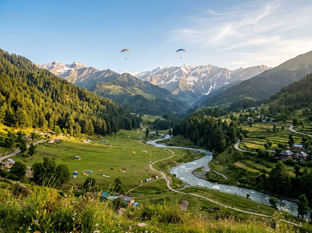 Sky & Rapids Signature Combo (Paragliding + 14 km Rafting)
